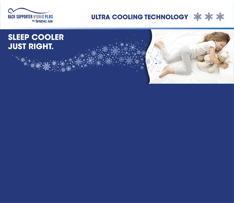 Back Supporter Hybrid Plus Headboard Graphic - Sleep Cooler