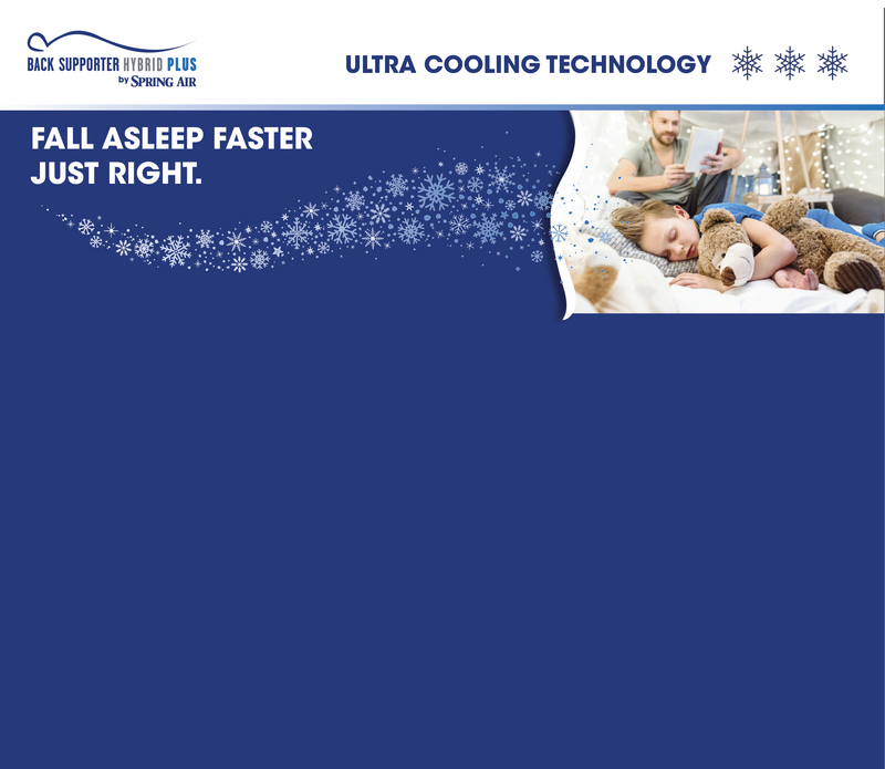 Back Supporter Hybrid Plus Headboard Graphic - Fall Asleep Faster