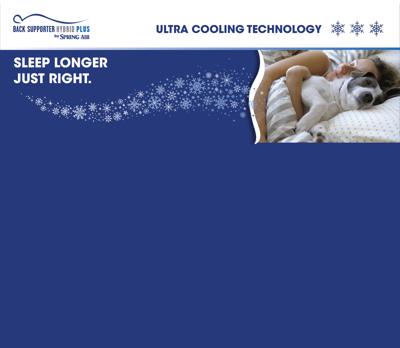 Back Supporter Hybrid Plus Headboard Graphic - Fall Asleep Longer