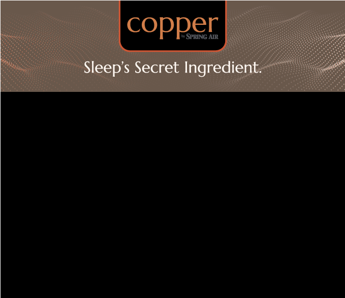 Copper by Spring Air Headboard - Sleeps Secret Ingredient