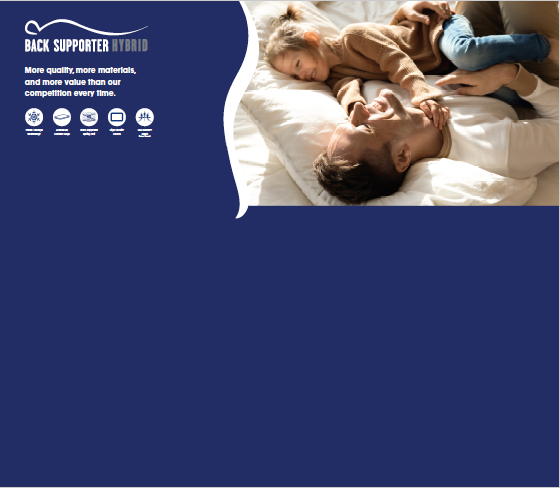 Back Supporter Headboard Graphic - Icons Dad & Daughter