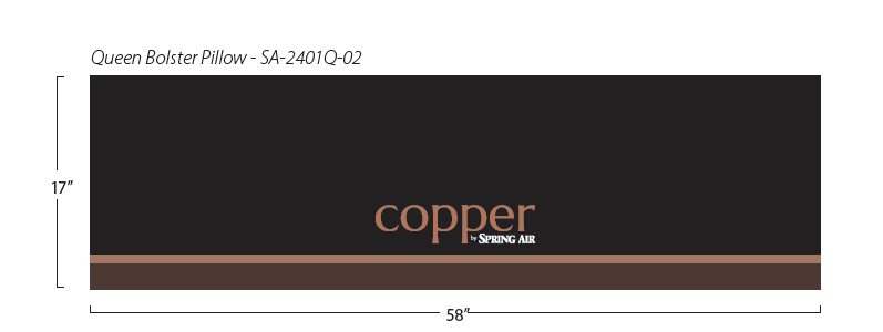 Copper by Spring Air Bolster with Insert