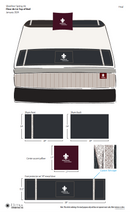 Fleur De Lis - Latex Top of Bed Queen