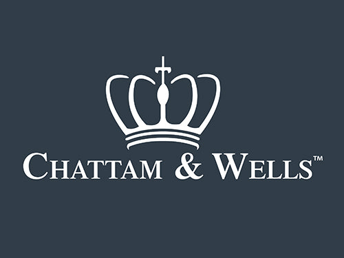 Chattam & Wells Cut Logo Wall Sign with Board